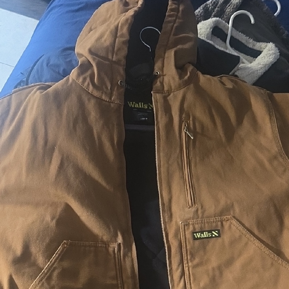 Walls Men's Tan Hooded Performance Jacket